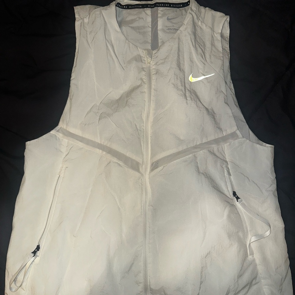 Nike White Running Vest